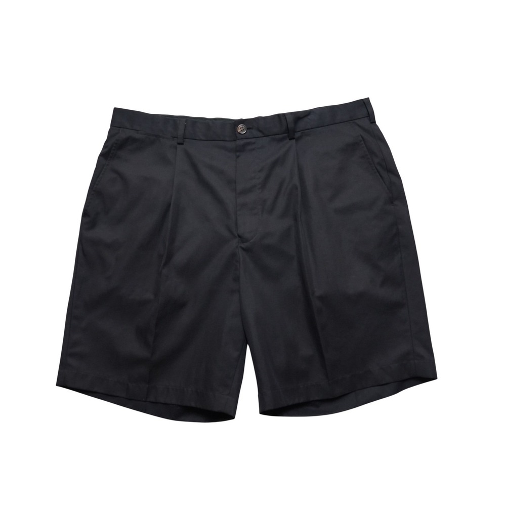 Brooks Brothers Pleated Shorts Mens 40 Black St Andrews Links Plaid Lining